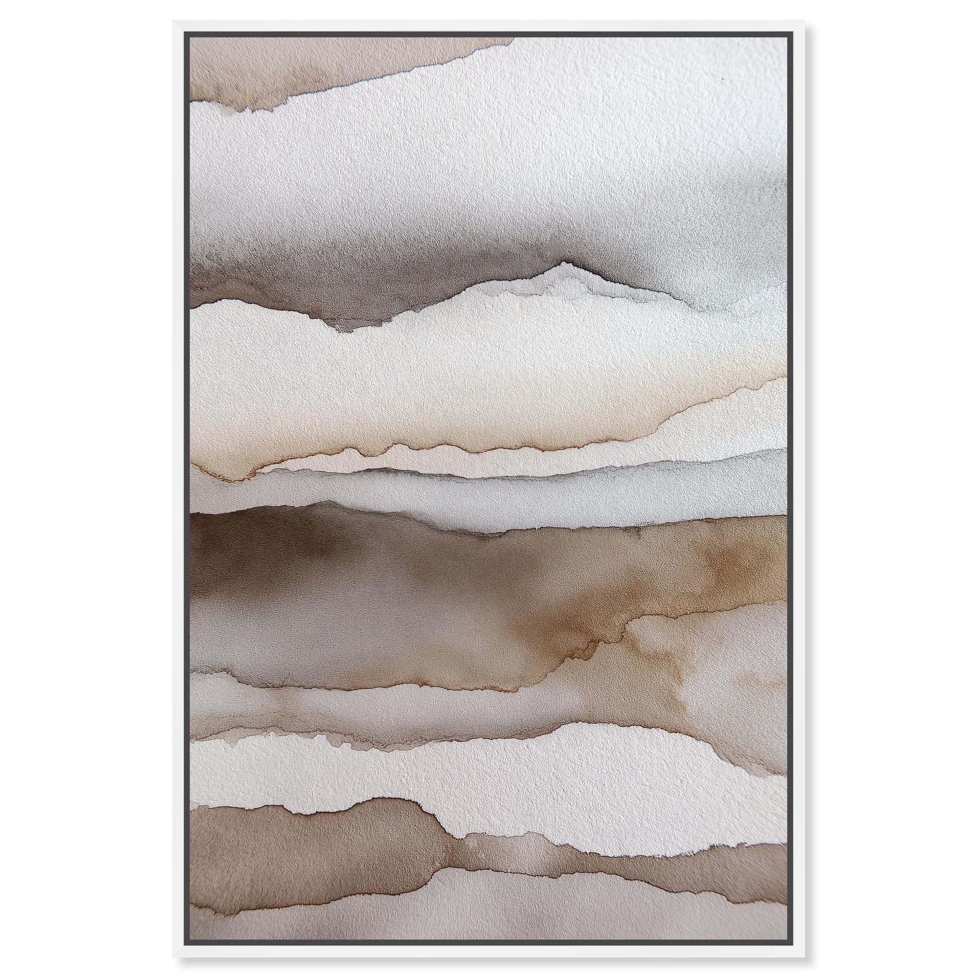 Earthy Tones Boho Gold Wall Art Canvas Print by Art Remedy