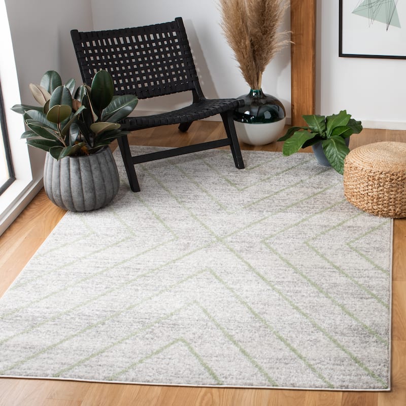 SAFAVIEH Adirondack Hediye Vintage Oriental Rug - 4' x 6' - Grey/Green