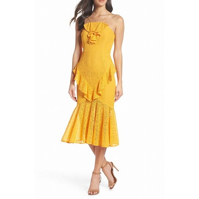 yellow dress size 12