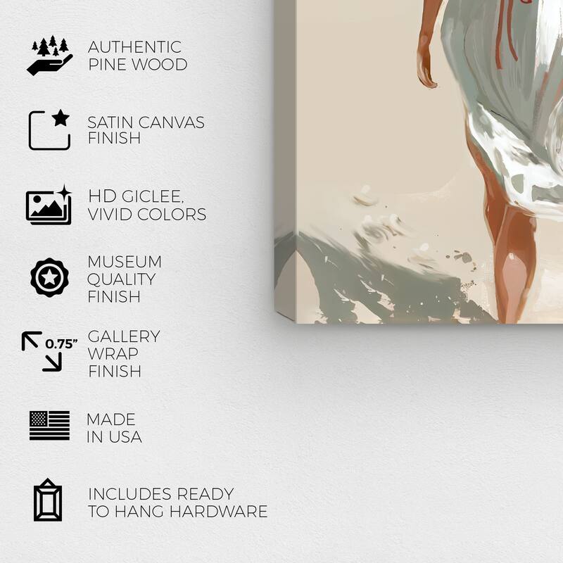 Wynwood Studio Fashion and Glam Beach Passe Brown and Nautical & Coastal Wall Art Canvas Print