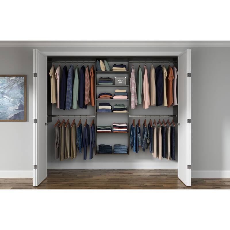 Easy Track 8 Ft. W. Basic Plus Laminate Closet Kit