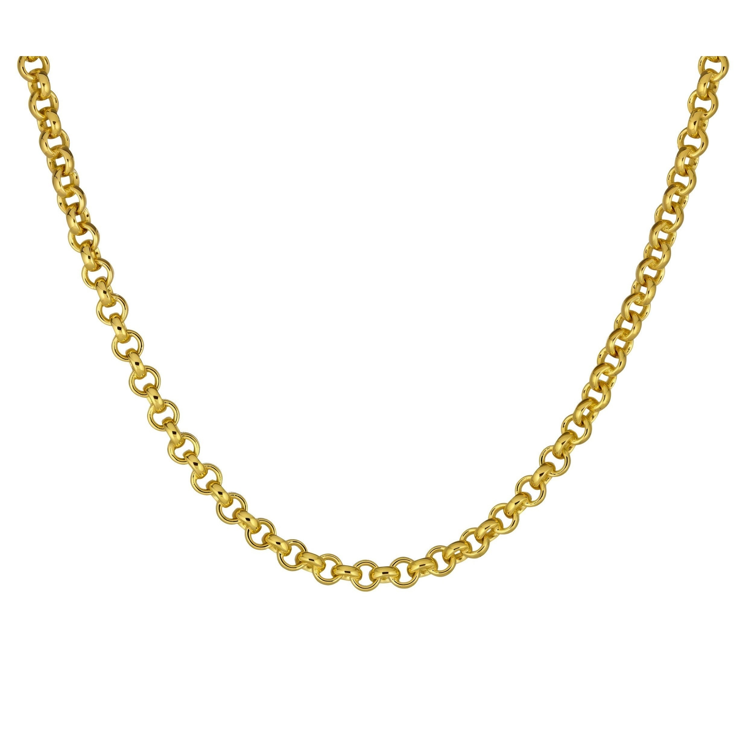 Au Naturale 14K Yellow Gold-Filled Shiny Rolo Chain Necklace