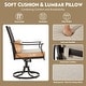 preview thumbnail 5 of 17, EROMMY Patio Dining Set, Swivel Rocking Chairs & Round Table Outdoor Furniture Set for Backyard, Deck