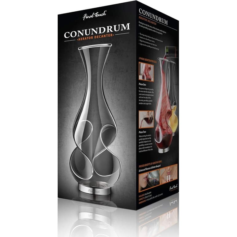 Final Touch Conundrum Aerator Wine Decanter