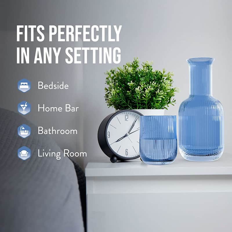 Set Of 2 Carafe And Cup Set 27.72 OZ.