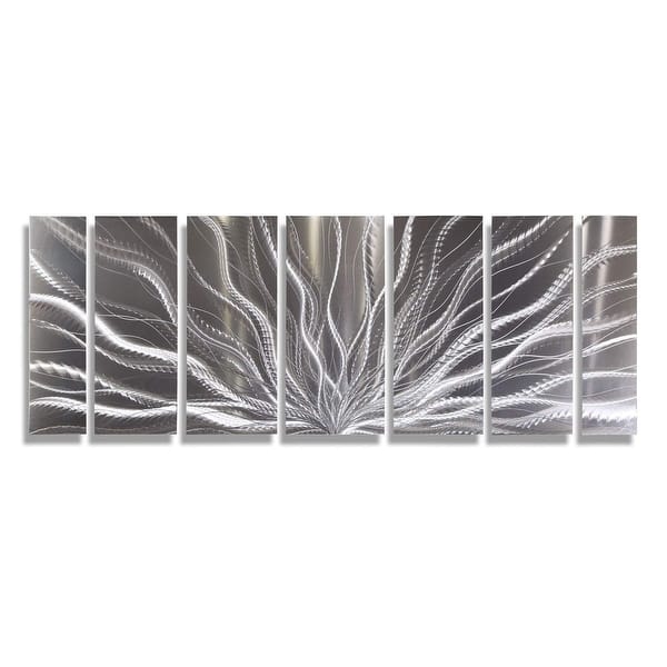 Shop Statements2000 Silver Abstract Etched Metal Wall Art Sculpture By Jon Allen Galactic Expanse Overstock 12447249