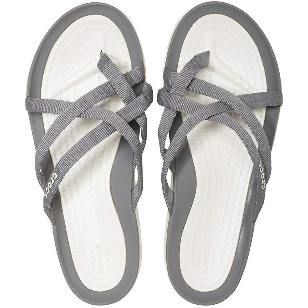 crocs swiftwater webbing flip