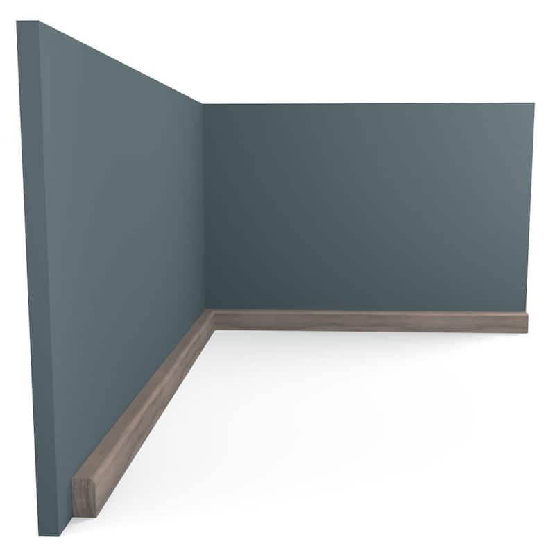 WM52: 7/16-in D x 3/4-in W x 96-in L Americraft Solid Hardwood Stain Grade Shoe Moulding