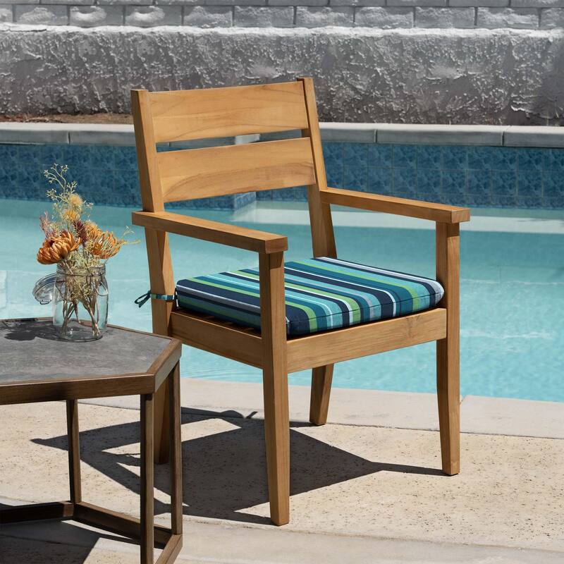 Outdoor Universal Seat Cushion (2-Pack) - 18" wide x 17.5" deep x 2.5" thick