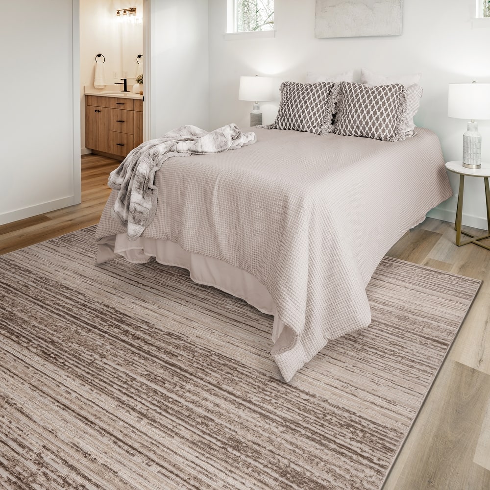 Gertmenian Flora Transitional Casual Modern Soft High-Low Polypropylene Polyester Indoor Area Rug Collection