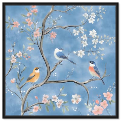 Birds in the Branches II Canvas by Art Remedy