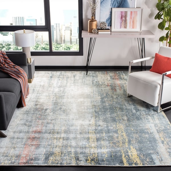 SAFAVIEH Handmade Mirage Zeycan Modern Abstract Viscose Rug On Sale