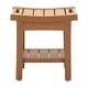 preview thumbnail 46 of 62, Acrylic Waterproof Shower Bench with Storage Shelf, Bathroom Stool & Organizer