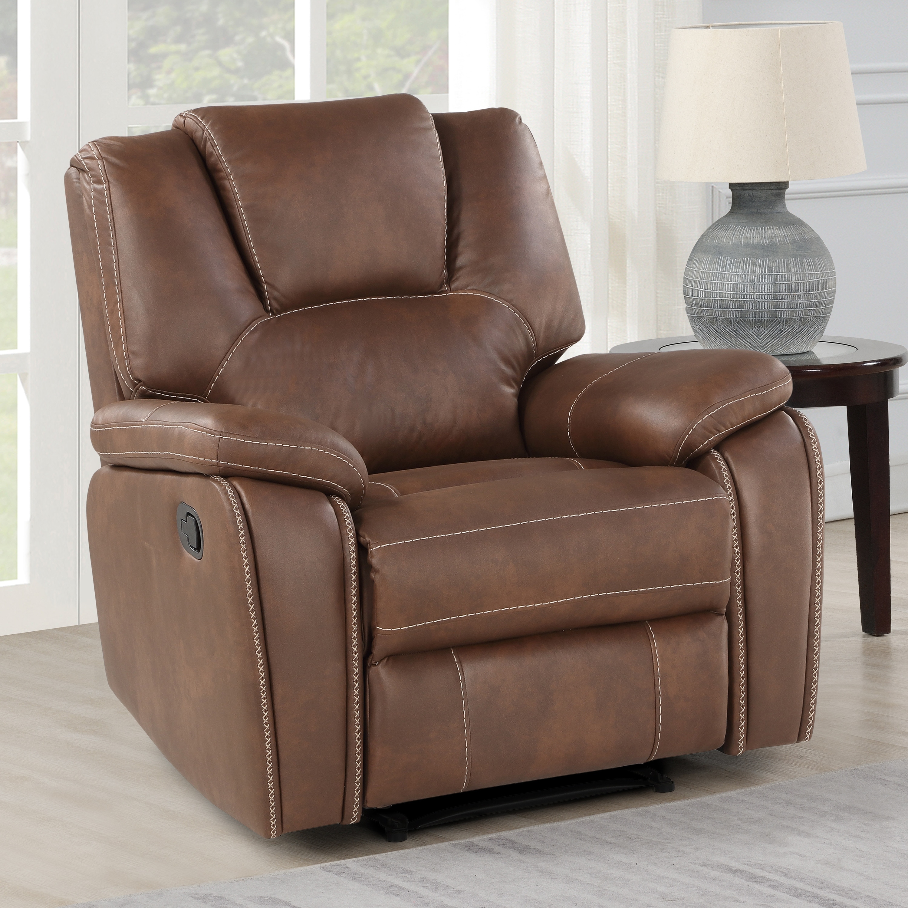 Copper Grove Kameryn Faux Leather Manual Recliner On Sale Bed