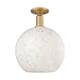Option Brushed Brass / White Mouchette