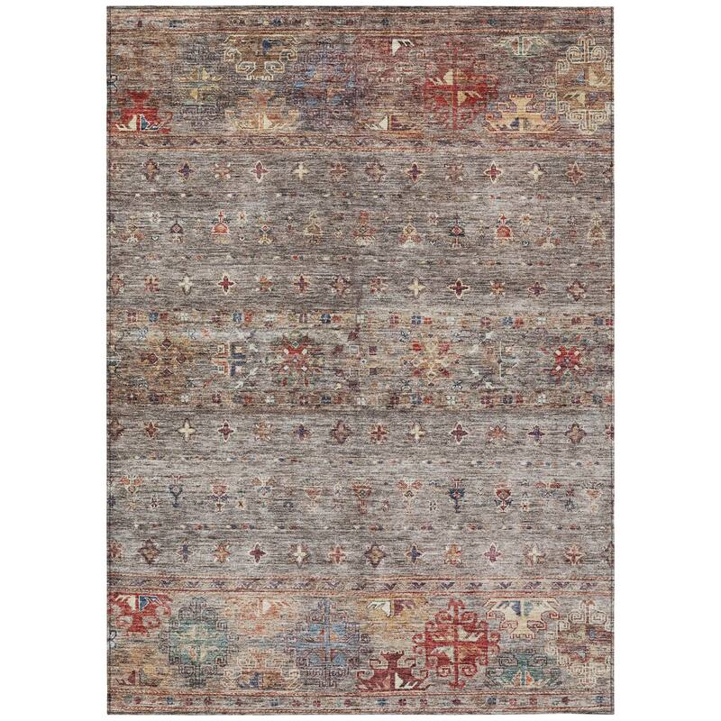 HomeRoots Floral Transitional Rectangle Outdoor Rug