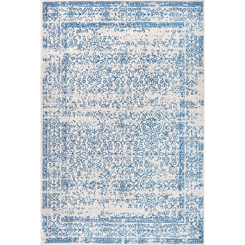 JONATHAN Y Scala Filigree Area Rug - 8 X 10 - Cream/Blue