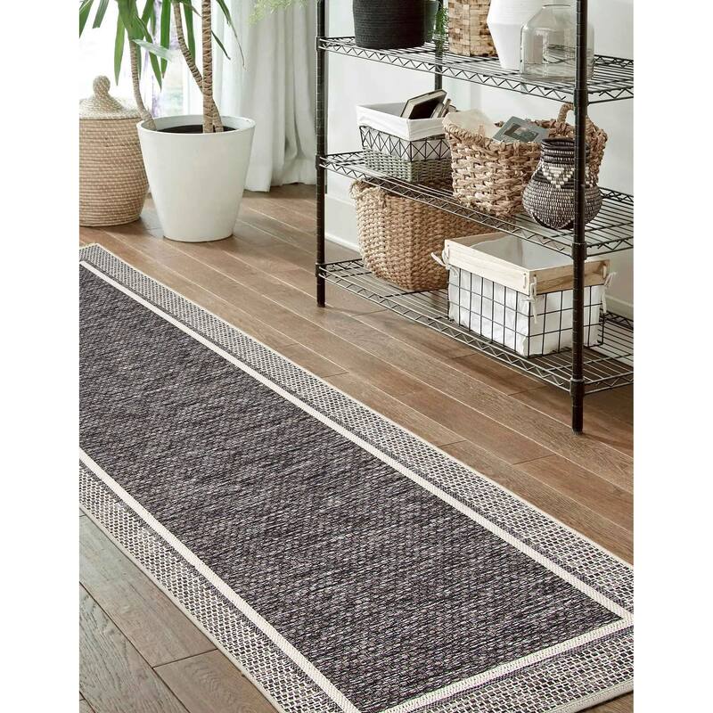 ECARPETGALLERY Machine Woven Brooks Taupe Area Rug
