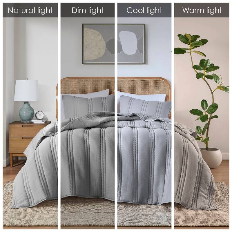 Intelligent Design Toren Poly Gauze Quilt Set