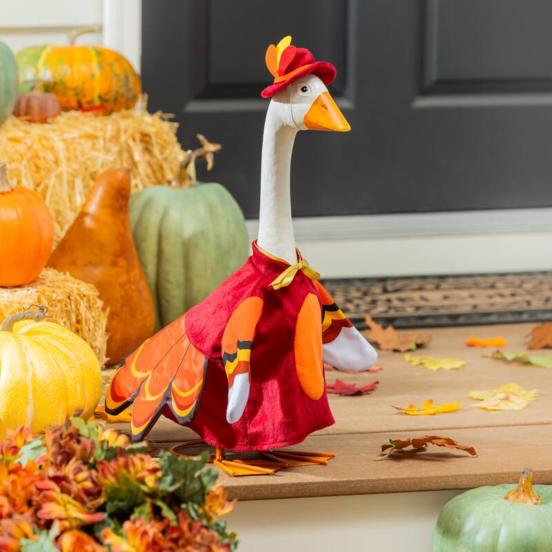 Porch Goose Outfit for Garden Statue