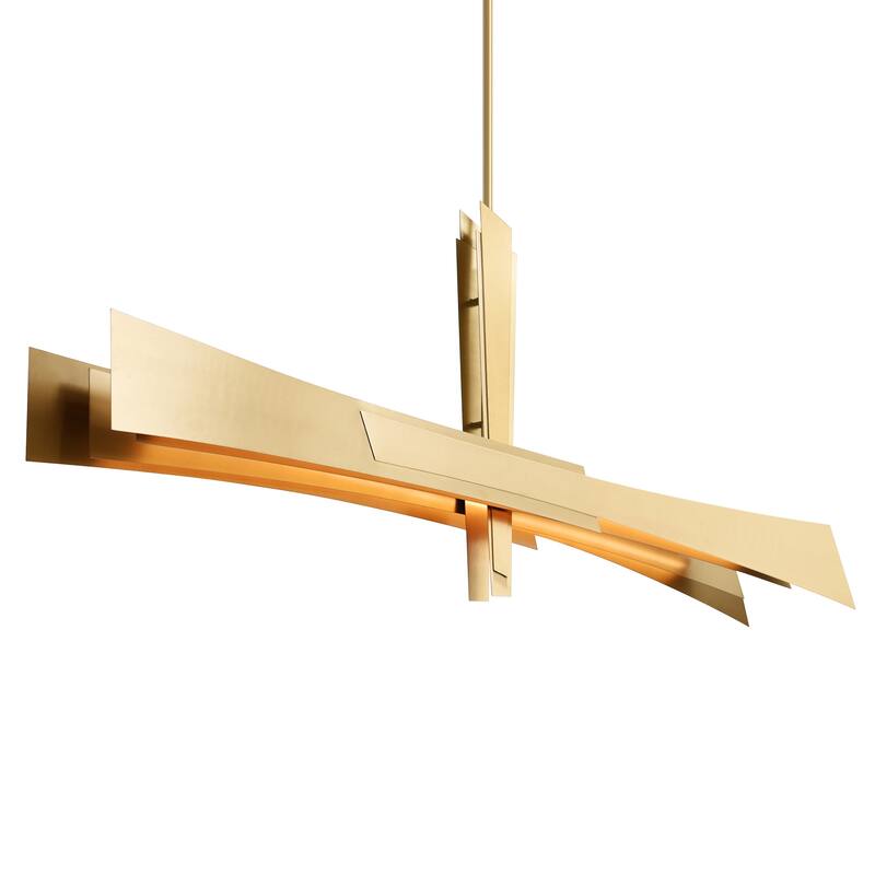 Solara Integrated LED Brass Chandelier
