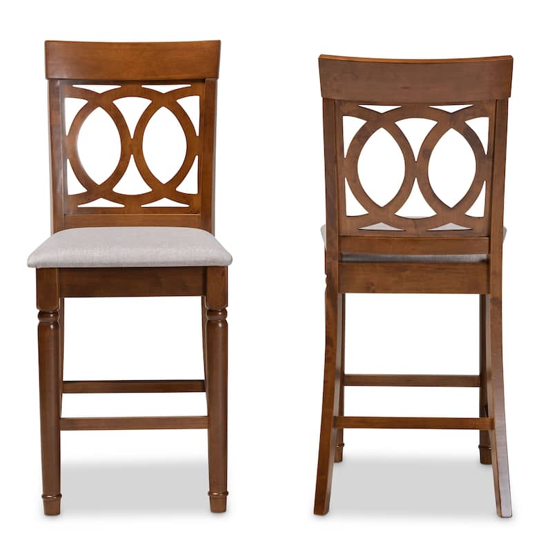 Violet Modern and Contemporary 2-Piece Counter Height Pub Chair Set