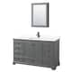 Option Dark Gray / White Quartz Top / Matte Black