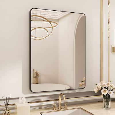 QuivaraView Modern Aluminum Micro-arc Framed bathroom Wall Mounted Vanity Mirror