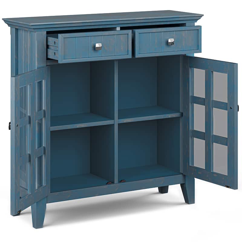 WYNDENHALL Normandy SOLID WOOD Entryway Storage Cabinet