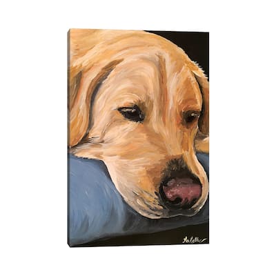 iCanvas "Sleepy Yellow Lab" by Hippie Hound Studios Canvas Print