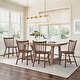 preview thumbnail 6 of 22, Solid Wood Spindle Dining Chairs Set of 4 - 18" H Walnut