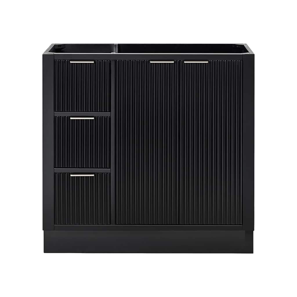 Ariel P36-R-BC Milan 36" Single Free Standing Vanity Cabinet