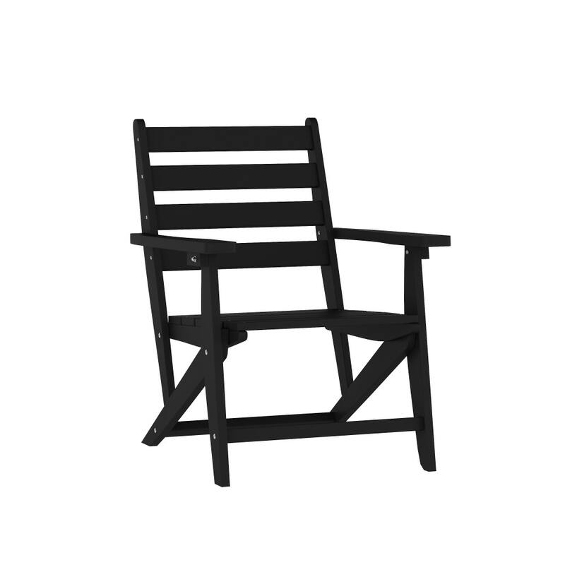 Commercial All Weather Adirondack Table and 6 Chairs with Cupholders