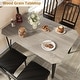 preview thumbnail 16 of 29, Dining Table Set for 2, Kitchen Table Chairs Set of 2 with PU Upholstered Cushion