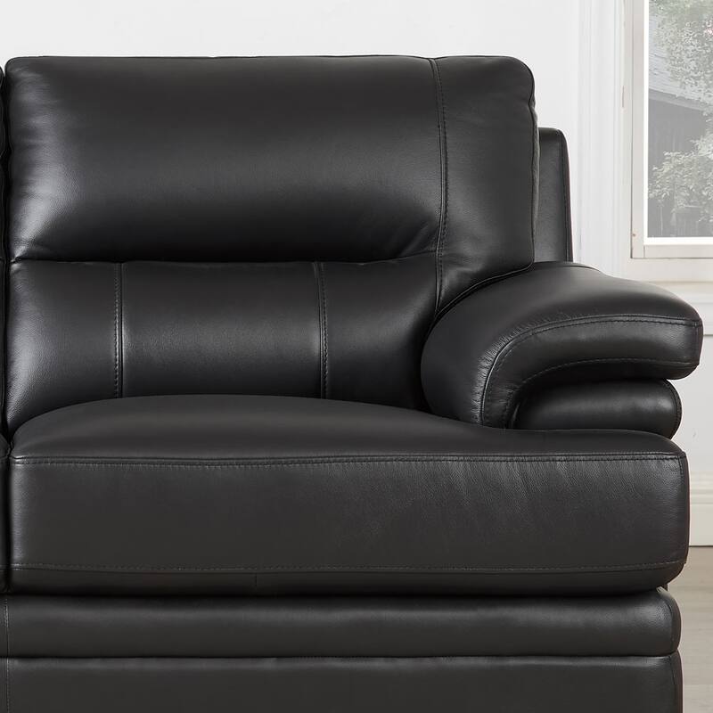 Hydeline Luxor Top Grain Leather Sofa and Loveseat Set