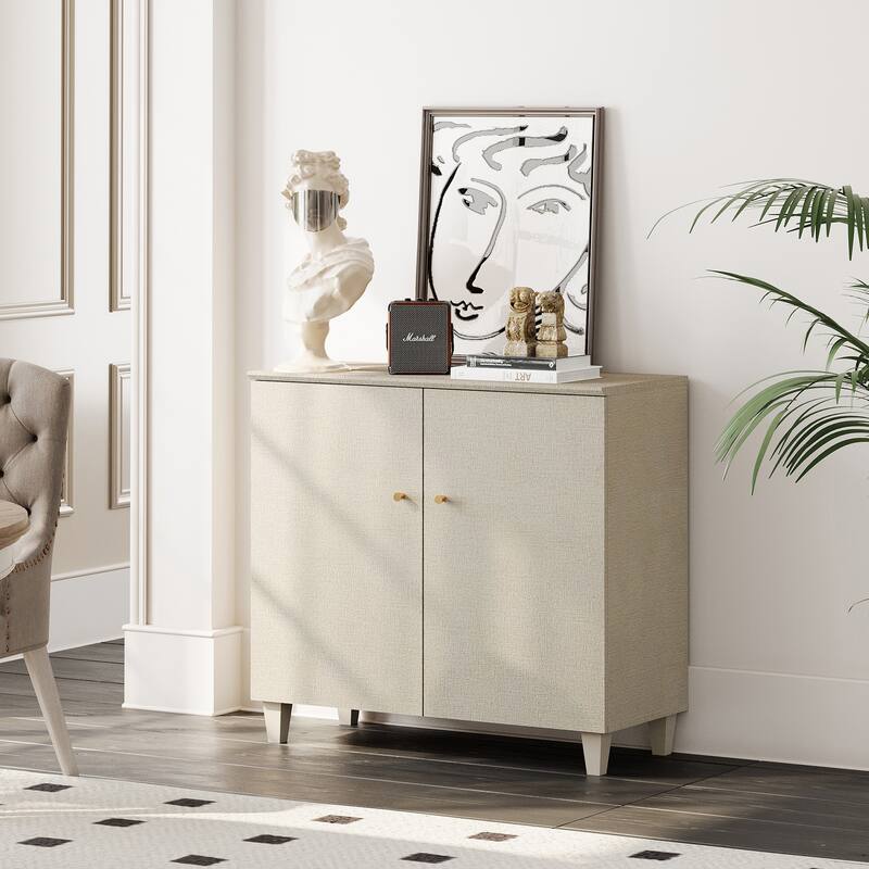 Sideboards Buffet Cabinets with Doors for Dining Room, 32.4"H