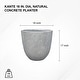 preview thumbnail 6 of 59, Kante 18 Inch Dia Round Concrete Planter, Indoor Outdoor Large Plant Pot