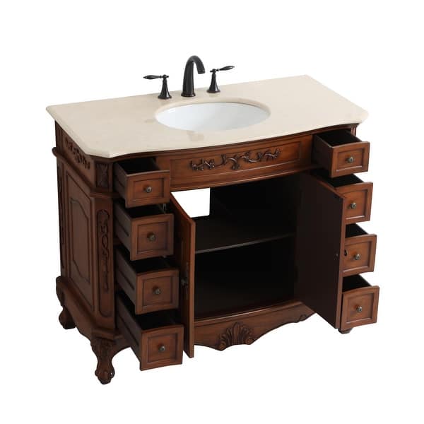 Shop Victorian Style Bathroom Vanity Cabinet Set With Marble Top Overstock 31301594