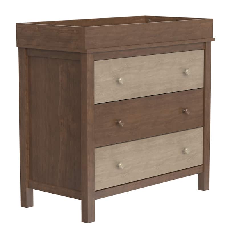 3-Drawer Changer Dresser with Removable Changing Tray