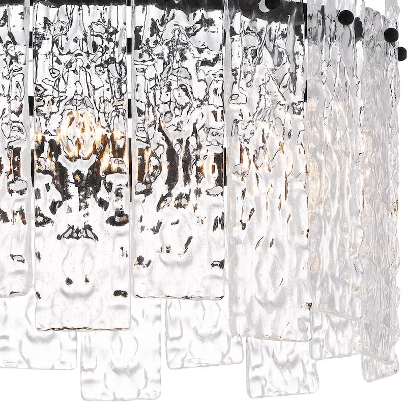Caspian 4-Light Matte Black Semi-Flush Mount
