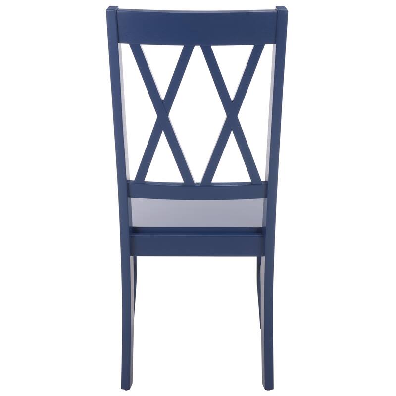 SAFAVIEH HOME Yana Double X-Back Side Chair - 18"W x 22"D x 39"H