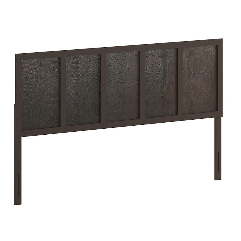 Solid Wood Paneled Headboard Only