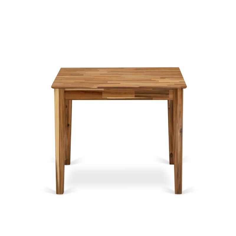 East West Furniture Oxford Square Dining Table for Small Spaces (Finish Color Options) - 1 Table