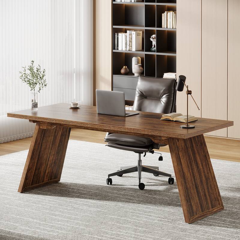 70.87-Inch Executive Desk, Modern and Retro