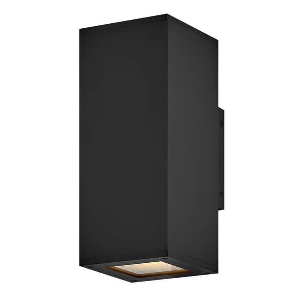 slide 1 of 1, Hinkley Lighting 28914-LL Tetra 2 Light 12" Tall LED Wall Sconce Black