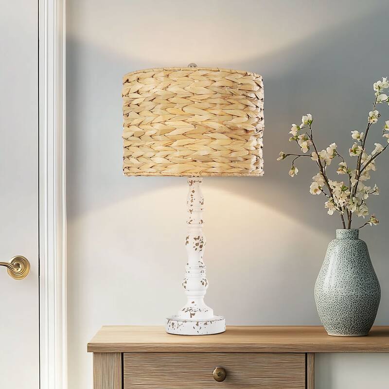 Classic Handwoven Rattan Table Lamp