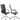 Set of 2 High Back Modern Office Chair Ribbed PU Leather Swivel for Manager Conference Ergonomic Computer Chairs