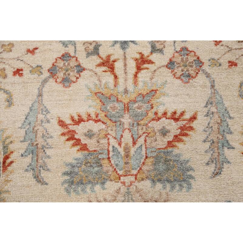 Vegetable Dye Sultanabad Ziegler Oriental Wool Area Rug Hand-knotted - 9'1" x 12'0"