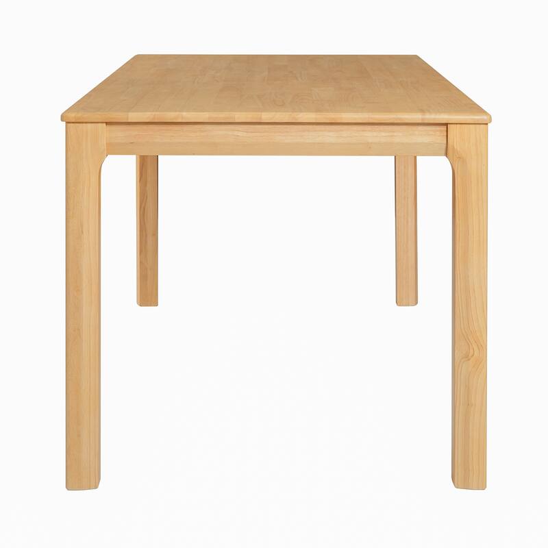 Christopher Knight Home - Modern 7-Piece Wooden Dining Table Set with Fabric Upholstered Windsor Dining Chairs