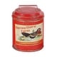 preview thumbnail 5 of 9, Red Tin Farmhouse Decorative Jar (Set of 3) - S/3 6", 8", 11"H